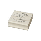 Elegant handgetekende aangepaste naam Handgemaakt Rubberstempel (Stempel)