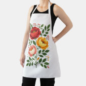 Elegant handgetekende bloemige Schort (Insitu)