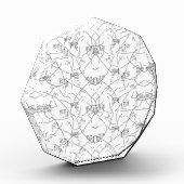 Elegant handgetekende botanische display fotoblokken (Links)