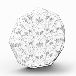 Elegant handgetekende botanische display fotoblokken