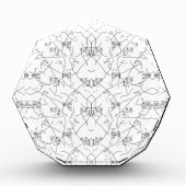 Elegant handgetekende botanische display fotoblokken (Voorkant)