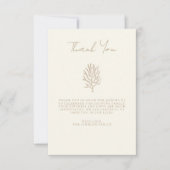 Elegant Handlettering Eenvoudig Foto Baby shower Bedankkaart (Voorkant)