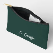 Elegant Handlettering Groen Persoonlijk Etui (Open)
