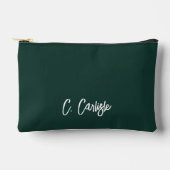 Elegant Handlettering Groen Persoonlijk Etui (Voorkant)