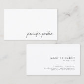 Elegant handManuscript Moderne Eenvoudige Sjabloon Visitekaartje (Voorkant / Achterkant)