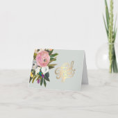  Elegant Handpainted Floral Budget Retirement  Bedankkaart (Voorkant)