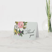 Elegant Handpainted Floral Budget Retirement Bedankkaart (Voorkant)