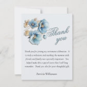 *Elegant Handpainted Floral Budget Retirement Bedankkaart (Voorkant)