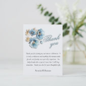 *Elegant Handpainted Floral Budget Retirement Bedankkaart (Staand voorkant)