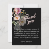 Elegant Handpainted Floral Budget Retirement Bedankkaart (Voorkant)