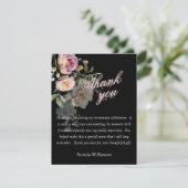 Elegant Handpainted Floral Budget Retirement Bedankkaart (Staand voorkant)