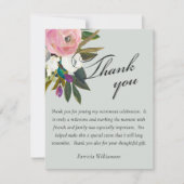 Elegant Handpainted Floral Budget Retirement Bedankkaart (Voorkant)