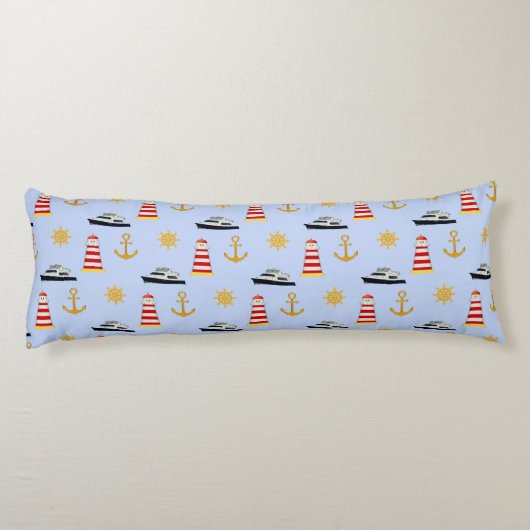 Elegant handpalmen op lichtblauw lichaamskussen (Achterkant)