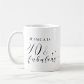 Elegant Handschrift 40 en Fabulous Birthday Koffiemok (Links)