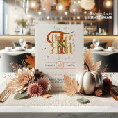 Elegant Handschrift Dank Herfstloof Kaart