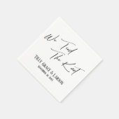 Elegant handschrift eenvoudig We hebben de knoop d Servet (Hoek)