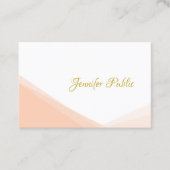 Elegant handschrift Gold Script Moderne Sjabloon Visitekaartje (Voorkant)