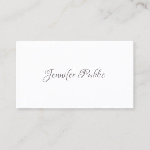 Elegant Handschrift Minimaal Modern Eenvoudig Visitekaartje