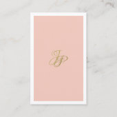 Elegant handschrift Monogram Moderne Sjabloon Visitekaartje (Voorkant)