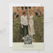Elegant Handschrift Script Foto Huwelijk Save The Date (Achterkant)