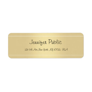 Elegant handschrift Script Gold Sjabloon Moderne Etiket