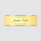 Elegant handschrift Script Text Modern Sjabloon Naamplaatje (Voorkant)