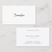 Elegant Handschrift Tekst Moderne Sjabloon Eenvoud Visitekaartje (Voorkant / Achterkant)