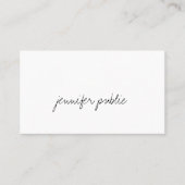 Elegant handScript-tekst Professional Eenvoudige k Visitekaartje (Voorkant)