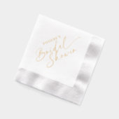 Elegant Handwritten Script Bridal Shower Folie Servetten (Links)