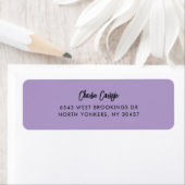 Elegant Handwritten Script Return Address  Etiket (Insitu)