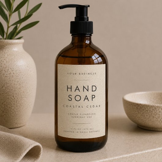 Elegant Handzeep Bodywash Etiket