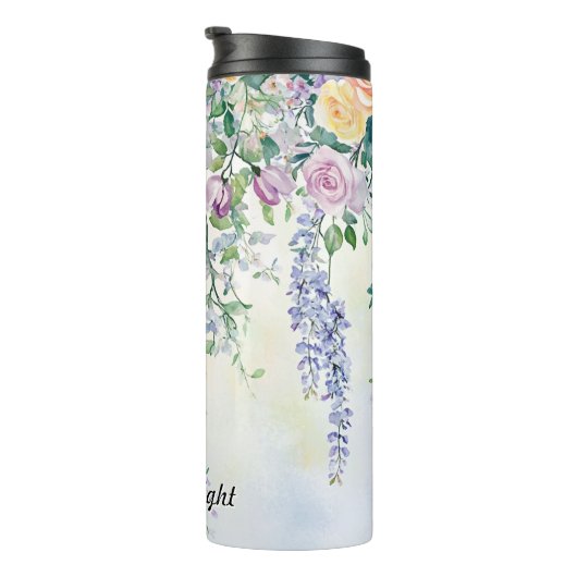 Elegant hangend bloemstuk thermosbeker (Geroteerd rechts)