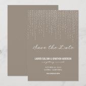 Elegant hangende lichten sparen de Datum Kaart (Voorkant / Achterkant)