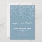 Elegant hangende lichten sparen de Datum Save The Date (Voorkant)
