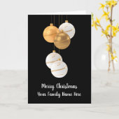 Elegant Hanging Ornament Kerstmis Kaart (Gele Bloem)