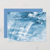 elegant hanteert een bruiloft op jaarbasis , behal aankondigingskaart (Voorkant / Achterkant)