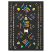 Elegant Hanukkah Chanukah Tablecover Tablecloth Tafelkleed (Voorkant)