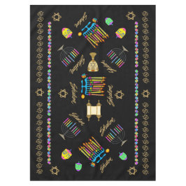 Elegant Hanukkah Chanukah Tablecover Tablecloth Tafelkleed