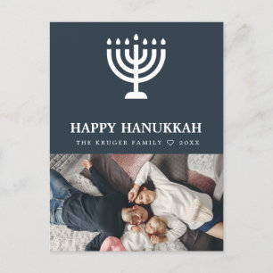 Elegant Hanukkah foto-Briefkaart Feestdagenkaart