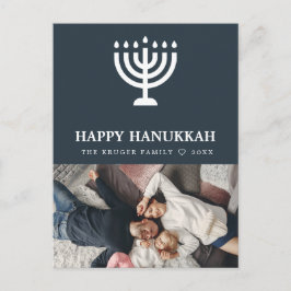 Elegant Hanukkah foto-Briefkaart Feestdagenkaart