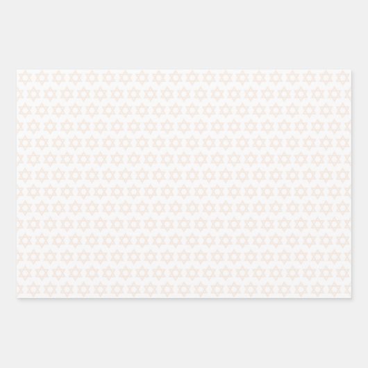 Elegant Hanukkah Holiday Pattern Gold Inpakpapier Vel (Voorkant 2)