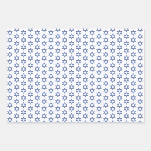 Elegant Hanukkah Holiday Pattern Gold Inpakpapier Vel (Voorkant 2)