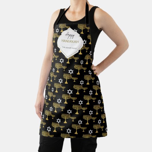 Elegant Hanukkah Holiday Pattern Gold Schort (Insitu)