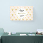 Elegant Hanukkah Holiday Pattern Gold Spandoek (Beurs)