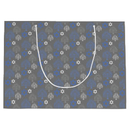 Elegant Hanukkah Holiday Pattern Groot Cadeauzakje