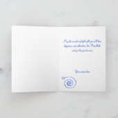 Elegant Hanukkah Wenskaart Feestdagen Kaart (Binnen)