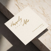 Elegant 'Happily Ever After' Gold Script Wedding Servet