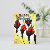 Elegant Happy Birthday Briefkaart (Staand voorkant)