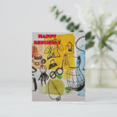 Elegant Happy Birthday Briefkaart (Staand voorkant)