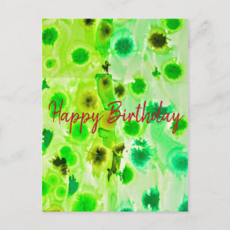 Elegant Happy Birthday Briefkaart
